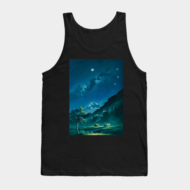 Surreal Night Full of Stars Tank Top by CursedContent